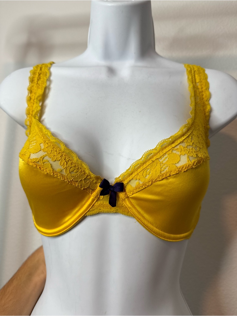 Aerie Yellow Lace-Trim Underwire Bra - Women Intimates & Sleepwear